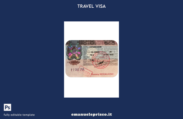 modello di visto per Laos in stile verificato